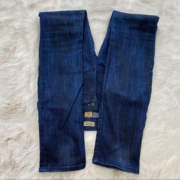 True Religion Victoria Mid Rise Skinny Jeans Dark Wash 25 - Picture 12 of 15